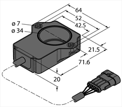 Miniature Encoder RI120P1-QR20-LU4X2- 0,24-AMP01-3P Turck